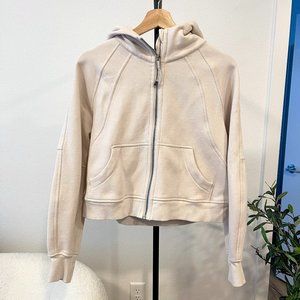 lululemon Scuba Oversized Full Zip White Opal | XS/S NWOT